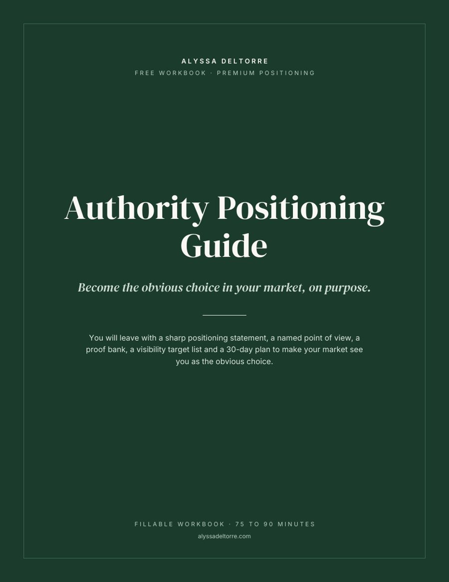 Authority Positioning Guide workbook cover